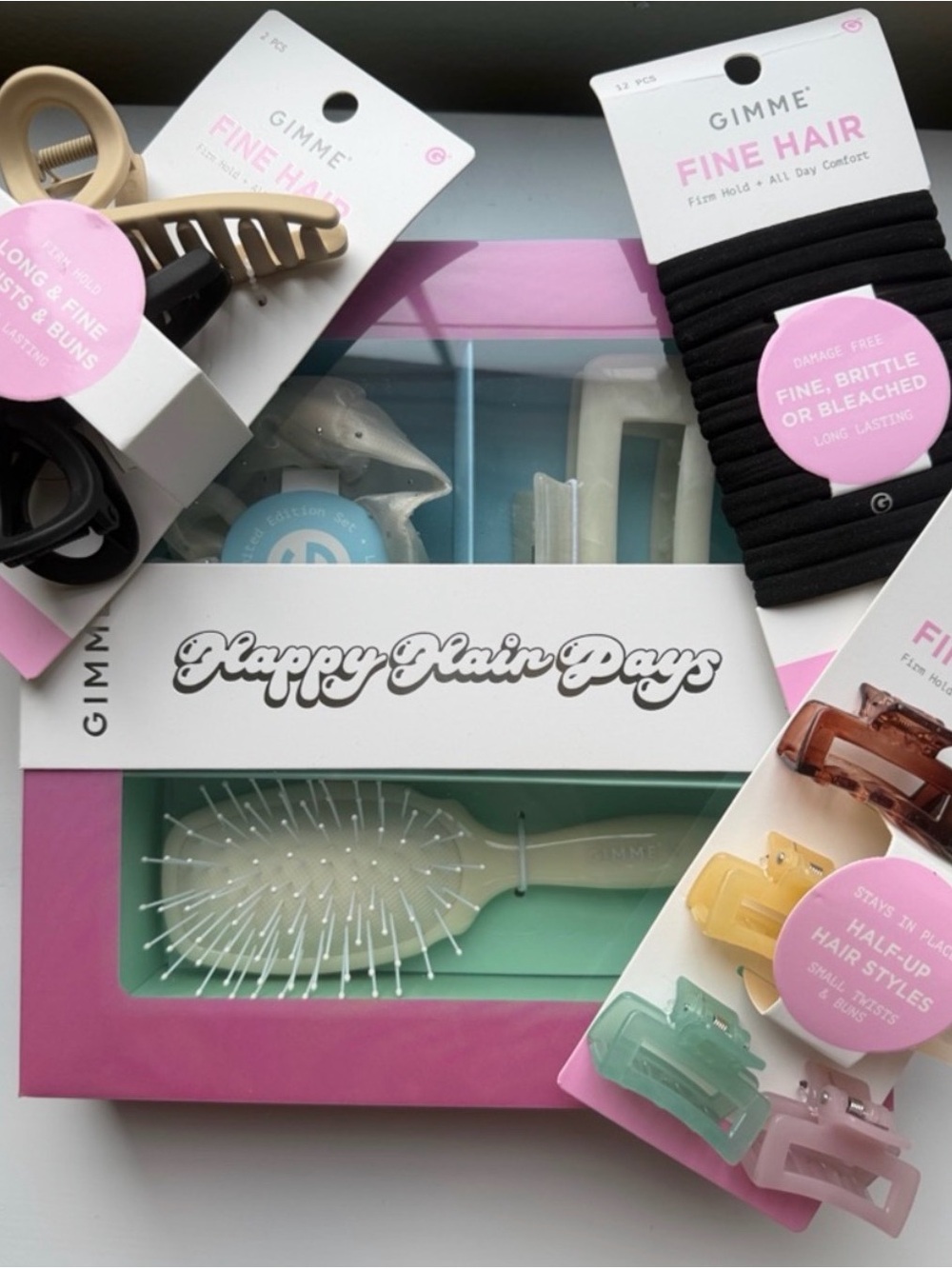 GIMME 'Happy Hair Days' Hair Accessory Gift Set Hair Bundle